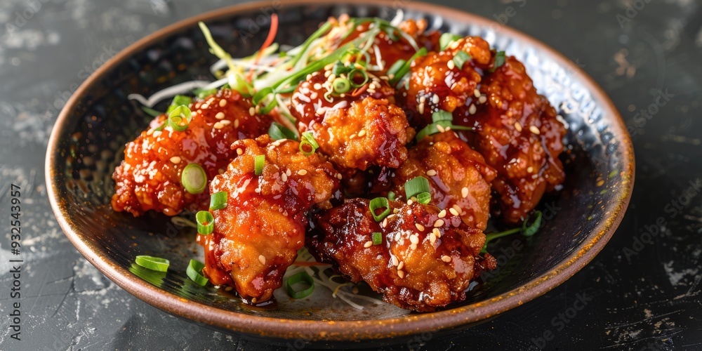 Fried Japanese Chicken Plated Fried Japanese Chicken Plated