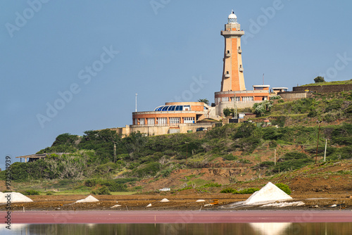 Obraz na płótnie Punta Ballena Lighthouse also known as Pampatar Lighthouse in Margarita Island, Venezuela. w salonie