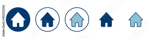 Home icon vector isolated on white background. House vector icon. Address