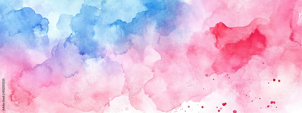Fototapeta premium Abstract watercolor backdrop Created in a watercolor technique Suitable for web design Can serve as a header or banner for your site