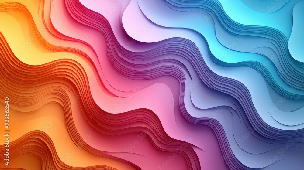 Abstract Colorful Wavy Paper Texture Background Abstract Colorful Wavy Paper Texture Background