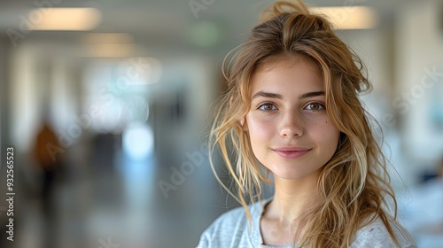 Wallpaper Mural portrait of young woman director in hospital room Torontodigital.ca