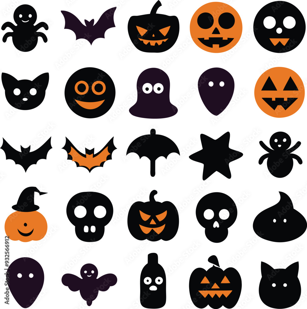 halloween pumpkin icons halloween pumpkin icons