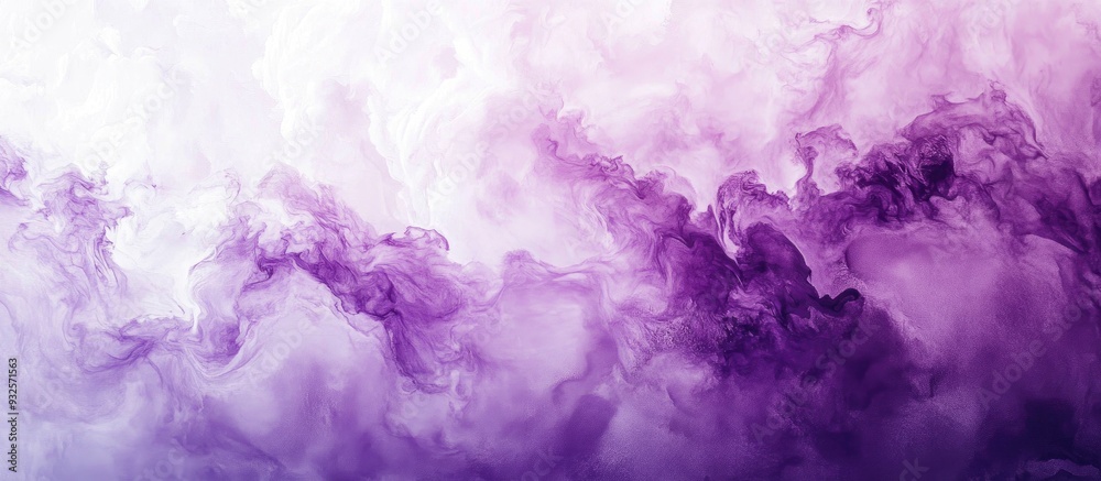 Fototapeta premium Creative Tie Dye Clouds Watercolor Brush Strokes Gray Dyed Art Violet Aquarelle Techniques Colorful Graffiti Texture Brushed Paper Effect White Oil Ink Design Graffiti Aesthetic