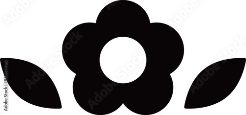 お花のアイコンイラスト