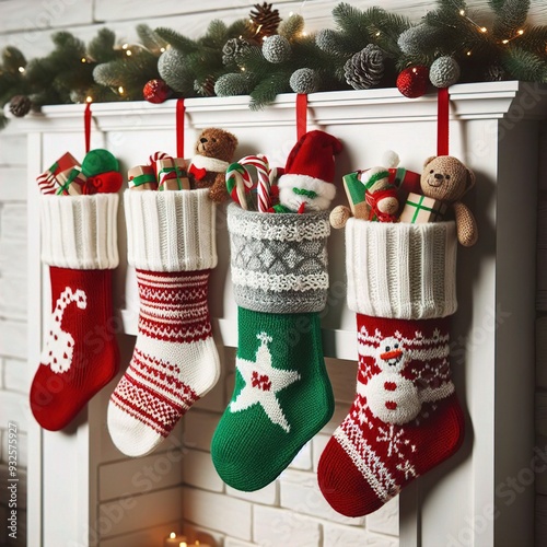christmas stocking with gifts