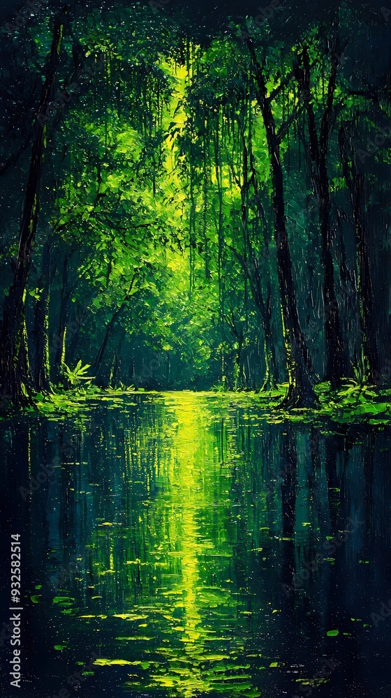 Fototapeta premium Mystic Forest River