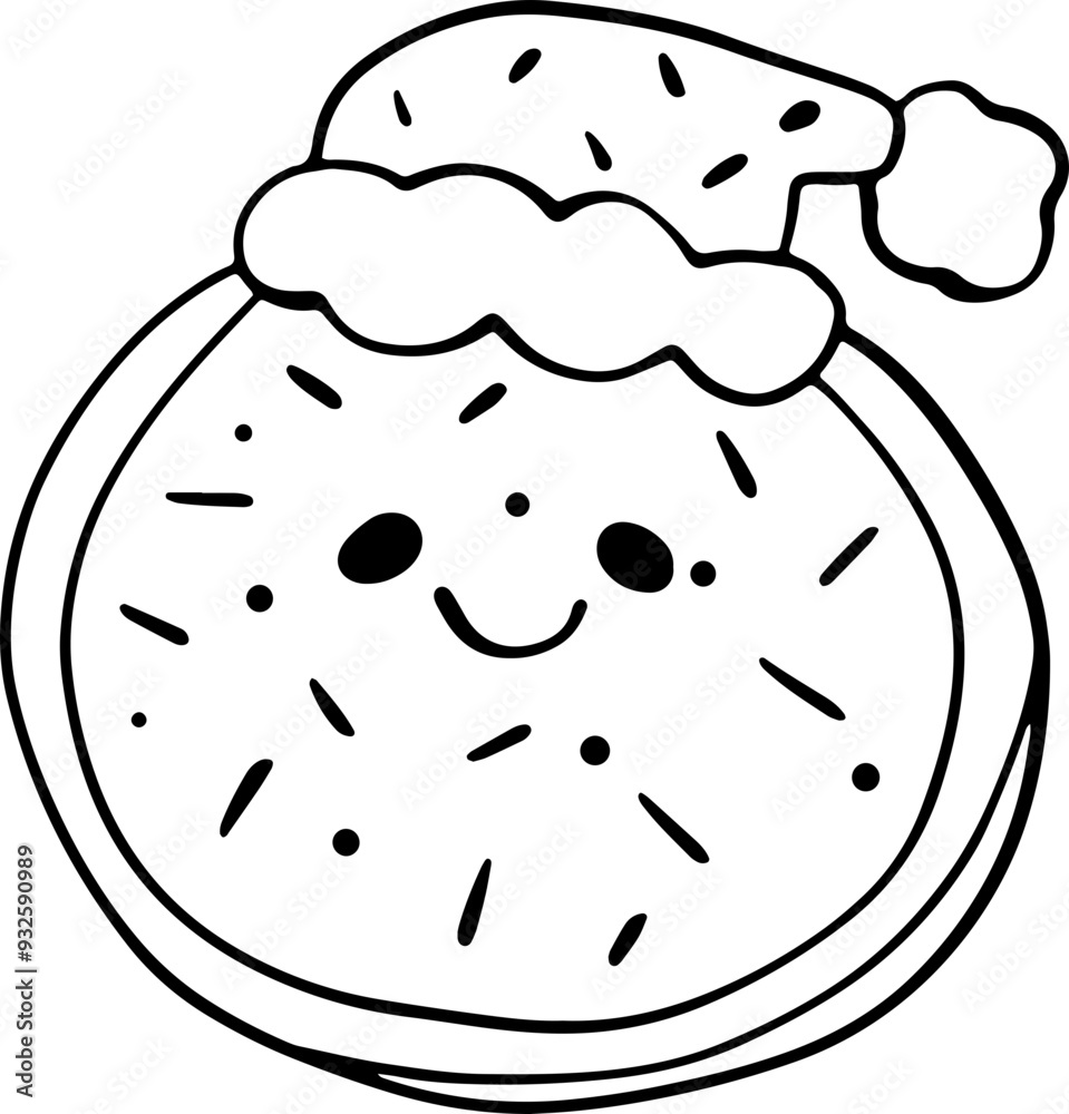 cookies, Christmas, cute snacks, cartoon illustrations cookies, Christmas, cute snacks, cartoon illustrations