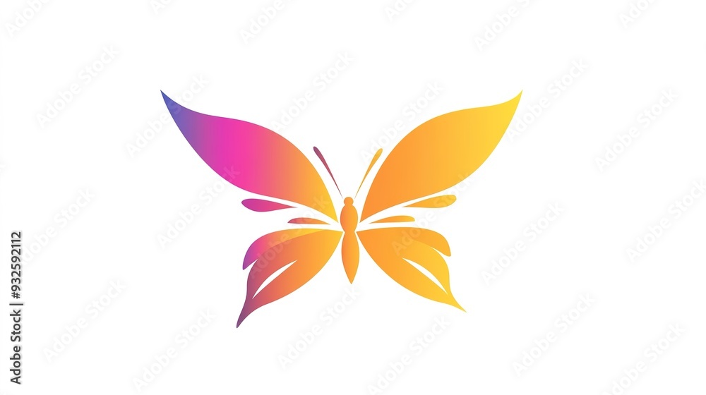 Logo Featuring a Butterfly Design. A Elegant and Symbolic Representation of a Butterfly, Ideal for Branding and Artistic Applications, Emphasizing Grace and Transformation. Logo Featuring a Butterfly Design. A Elegant and Symbolic Representation of a Butterfly, Ideal for Branding and Artistic Applications, Emphasizing Grace and Transformation.