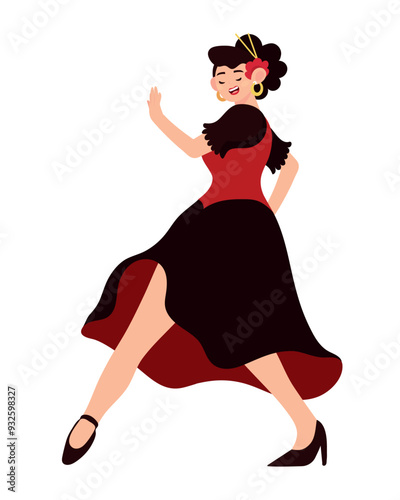 spanish flamenco dancer woman