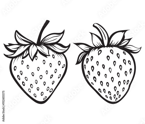set of strawberry