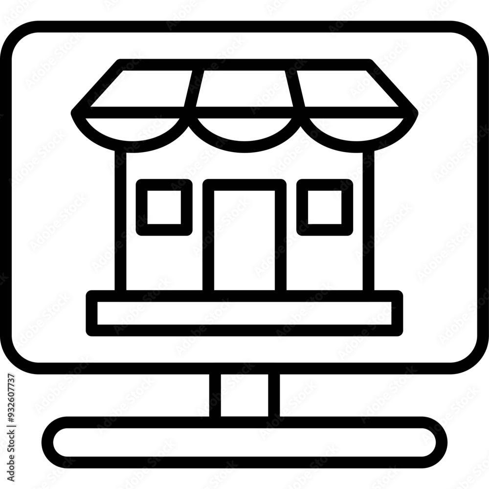 Online Shop Icon Online Shop Icon