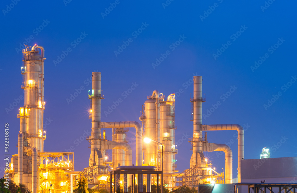 Obraz premium Petrochemical Plants The Heart of Modern Industry