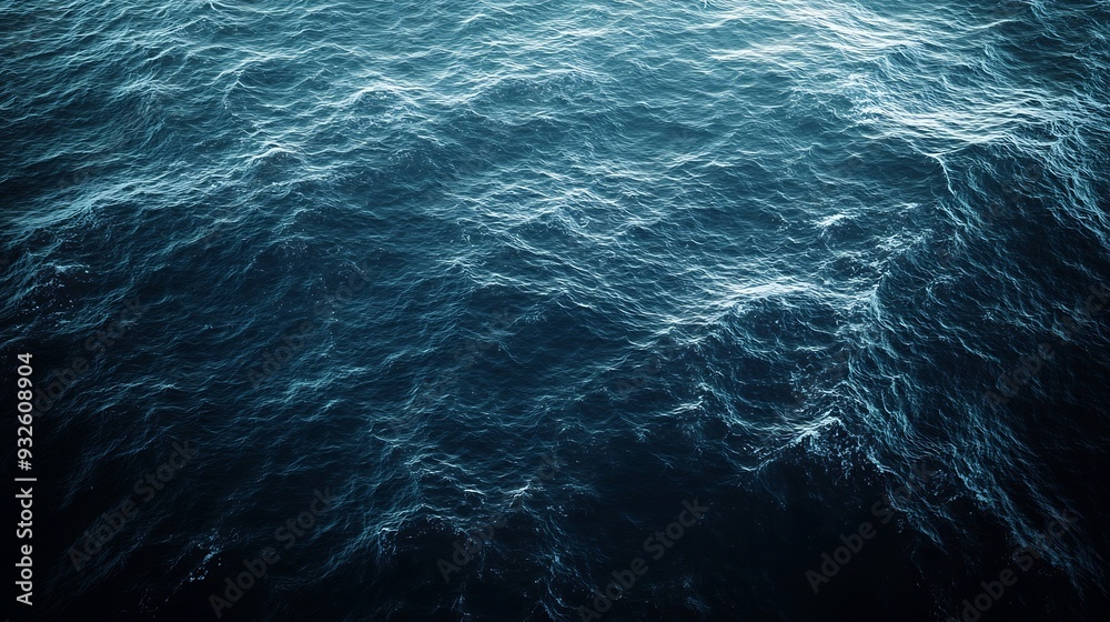 Fototapeta premium A beautiful picture of a ocean deep dark water beautiful view or scenery : Generative AI
