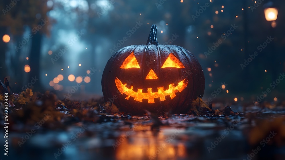 Spooky Retro Digital Halloween Art with Haunting Atmosphere Spooky Retro Digital Halloween Art with Haunting Atmosphere