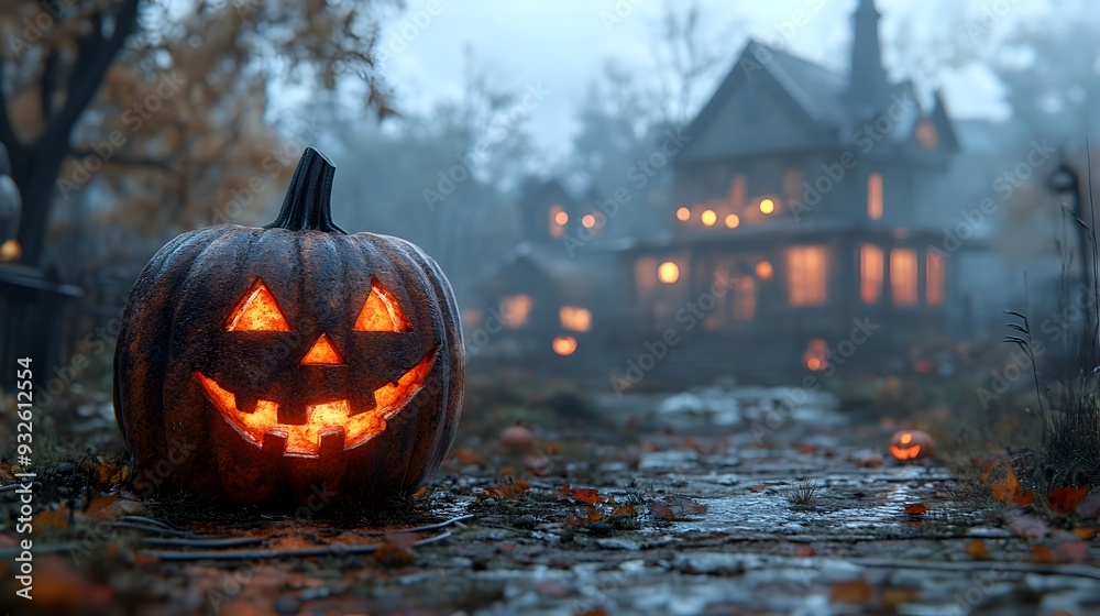 Haunting Shadows of Halloween Mystery Unfold in Moonlit Scenes Haunting Shadows of Halloween Mystery Unfold in Moonlit Scenes