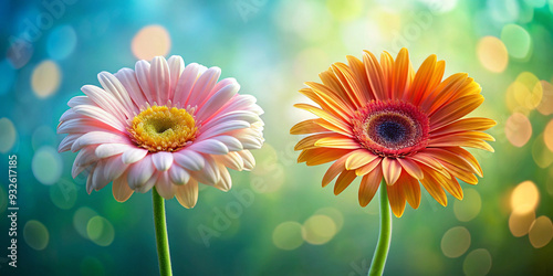 Gerbera daisy flower with full depth of field