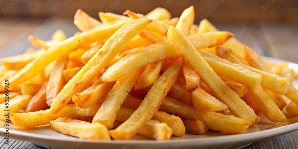 French fries potato fry in full depth of field French fries potato fry in full depth of field