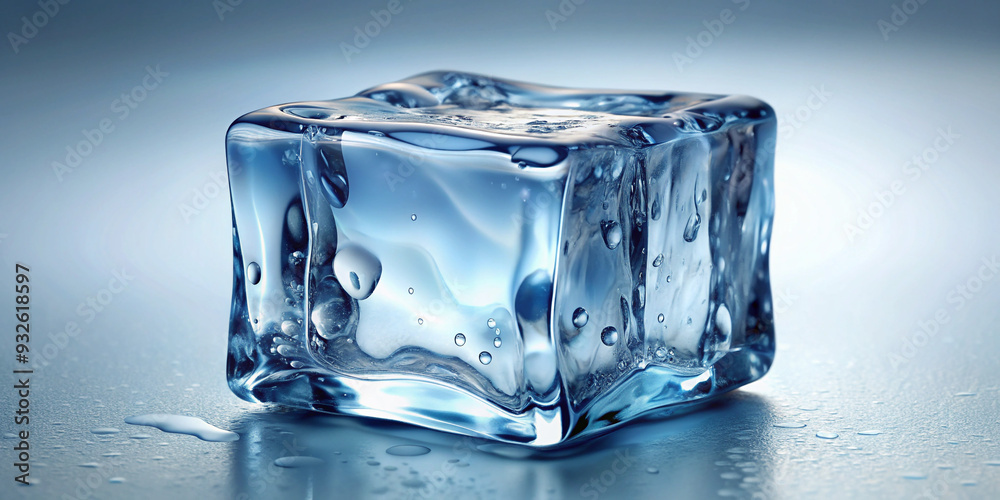 Ice cube with clipping path and full depth of field Ice cube with clipping path and full depth of field