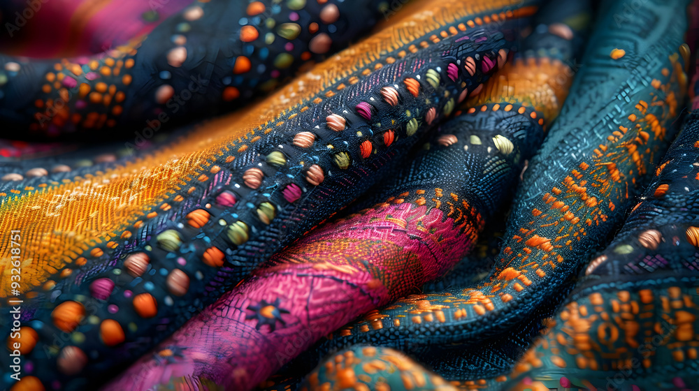 Abstract Pattern Fabric Close Up Illustration Abstract Pattern Fabric Close Up Illustration