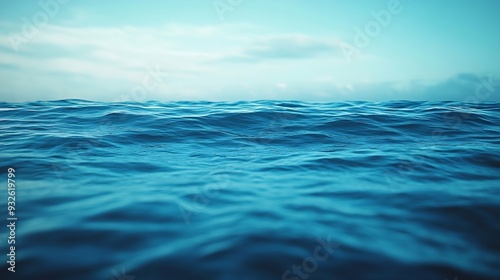 Wallpaper Mural The ocean is calm and blue with no visible waves The water is still and peaceful creating a serene atmosphere : Generative AI Torontodigital.ca