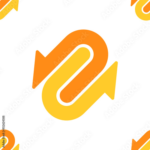 Arrow icon, data recovery symbol data transfer