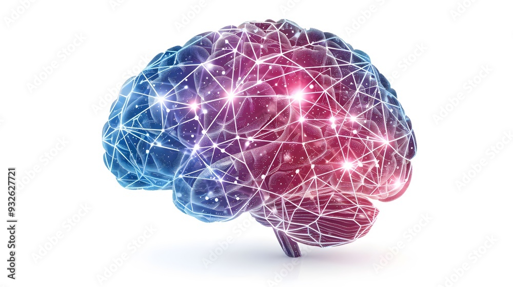 Human head and brain.Deep learning , Machine learning and artificial intelligence. Human head and brain.Deep learning , Machine learning and artificial intelligence.