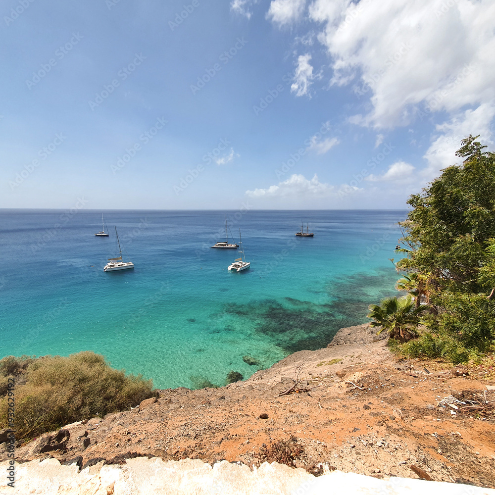 Obraz premium Yachten vor Fuerteventura