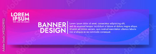 Create visually stunning content with this abstract gradient wave banner, ideal for backgrounds, presentations, and ads