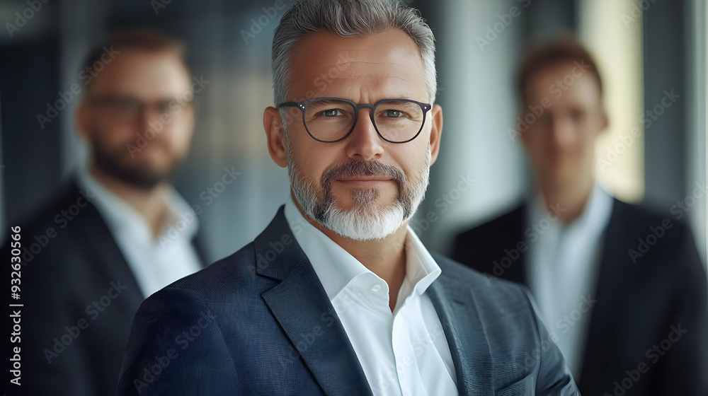 A group of professionals in a modern office setting, focusing on leadership and teamwork. A group of professionals in a modern office setting, focusing on leadership and teamwork.