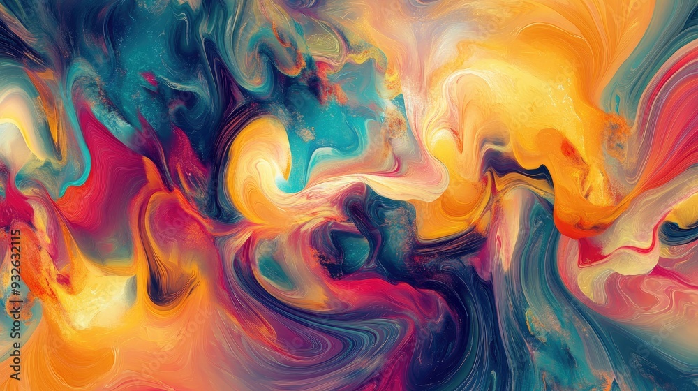 A swirling mix of vibrant colors creating a dynamic abstract pattern, perfect for a lively background. A swirling mix of vibrant colors creating a dynamic abstract pattern, perfect for a lively background.