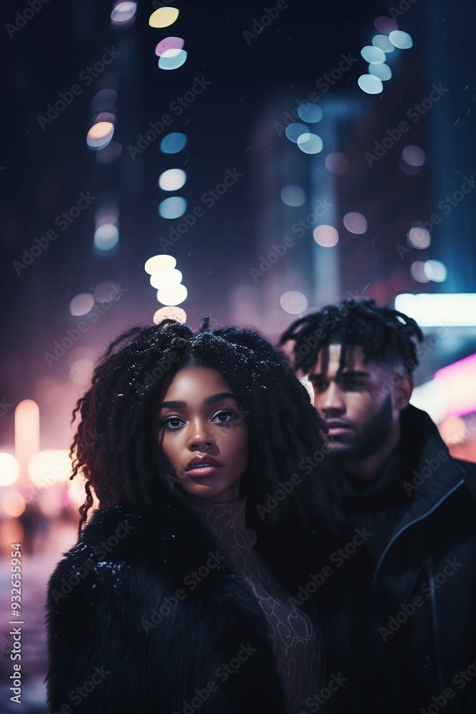 Black Man and Black Woman, Date Night in the City, Book Cover Images Black Man and Black Woman, Date Night in the City, Book Cover Images
