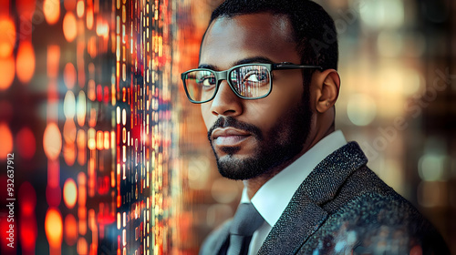 A man in glasses poses thou...