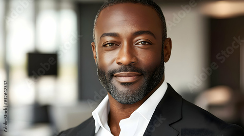 A portrait of a confident m...