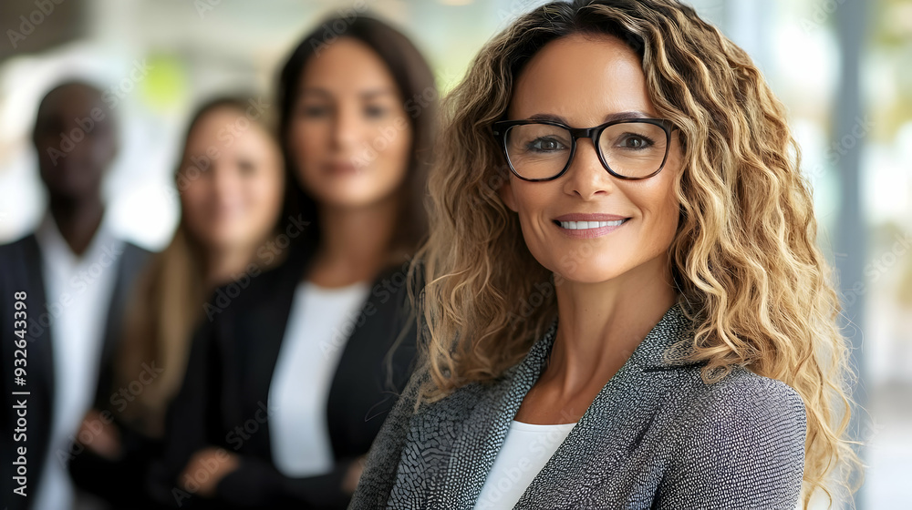 A professional group portrait of diverse individuals in business attire. A professional group portrait of diverse individuals in business attire.