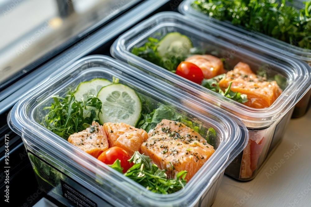 Office lunch boxed in eco plastic ready for delivery breakfast catering Office lunch boxed in eco plastic ready for delivery breakfast catering