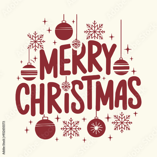 merry christmas t shirt design typography on an isolated white background 