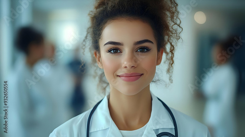 A smiling healthcare profes...