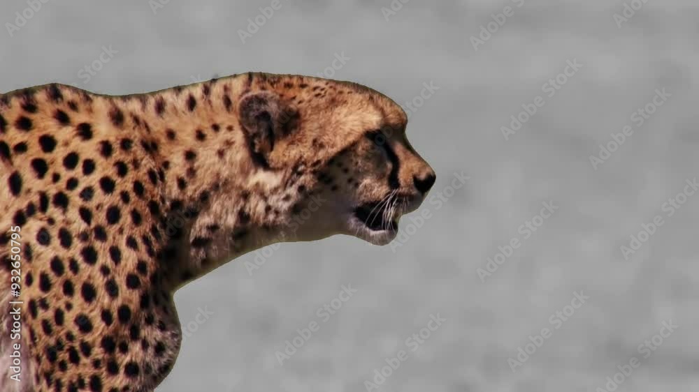 Super Slow Motion Cheetah Getting Ready To Attack Prey 4K