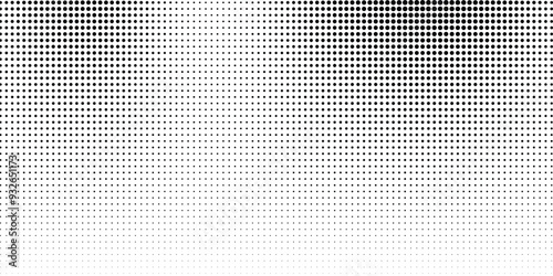 Wallpaper Mural Halftone gradient. Dotted gradient, smooth dots spraying and halftones dot background seamless horizontal geometric pattern vector template set.	 Torontodigital.ca