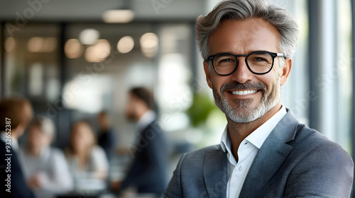 A smiling man in a business...
