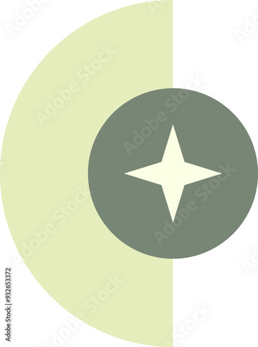 Simple decorative minimalist aesthetic element