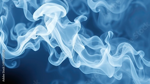 Wallpaper Mural Smoke on black, wavy smoke on black isolated background, wavy smoke and black screen wallpaper, Torontodigital.ca