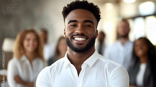 A smiling man in a professi...