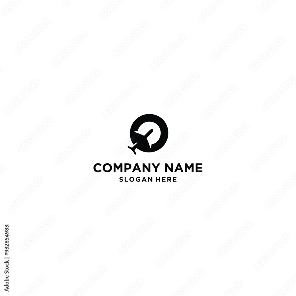 airplane logo design stock vector airplane logo design stock vector