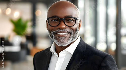 A smiling man in a suit, sh...