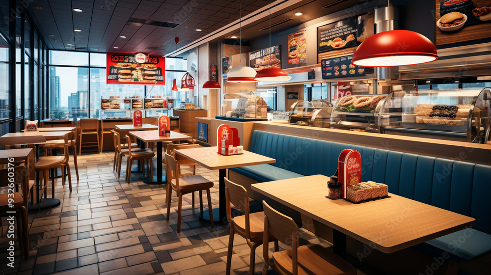 Modern resteraunt fast food interior design Modern resteraunt fast food interior design