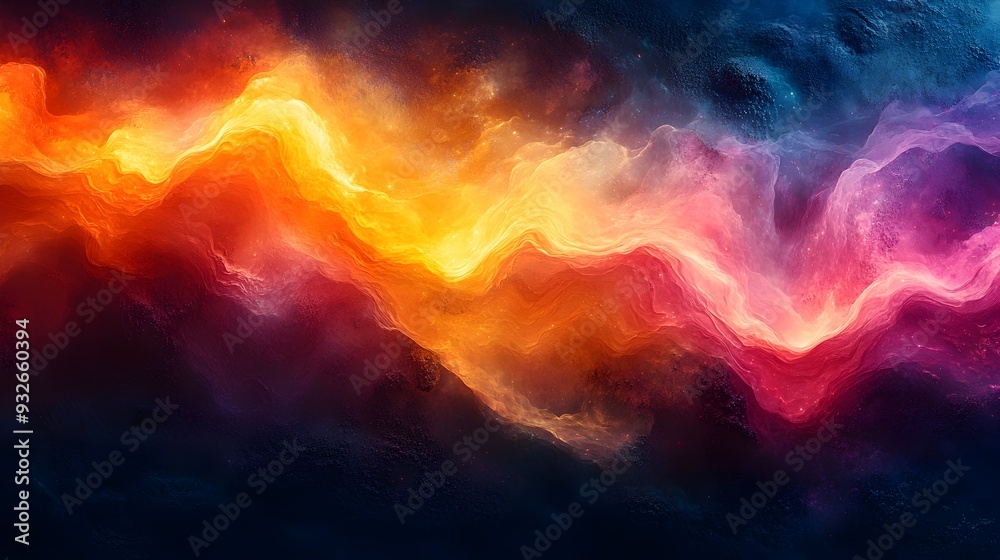 Fototapeta premium Ethereal Prismatic Flows in Gritty Post-Apocalyptic Environment