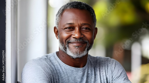A smiling older man with gr...