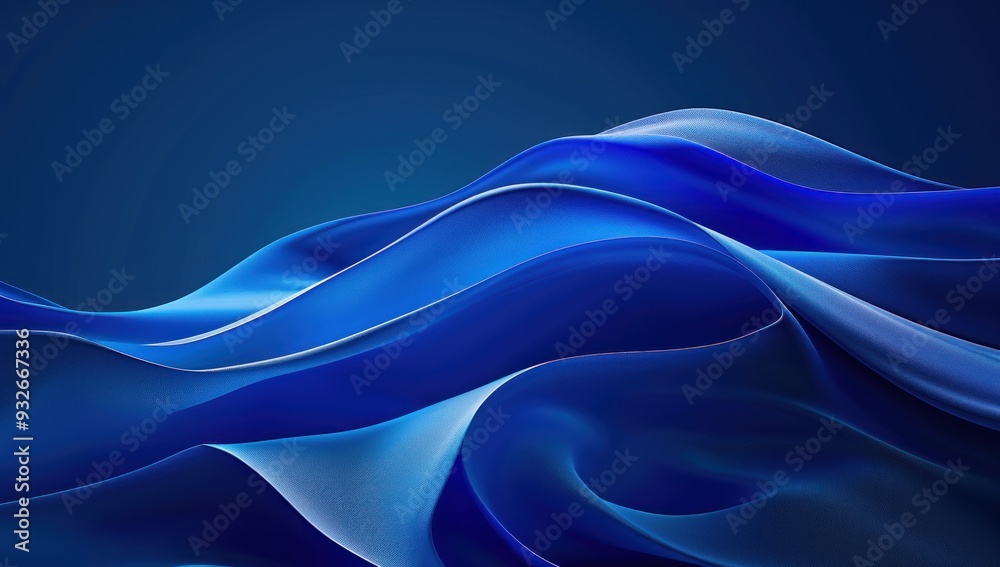 Obraz premium Abstract Blue Waves